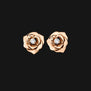 14k Solid Bloom Earrings - Yellow Gold