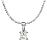 Solitaire Pendant set with a My Girl Diamond - Platinum